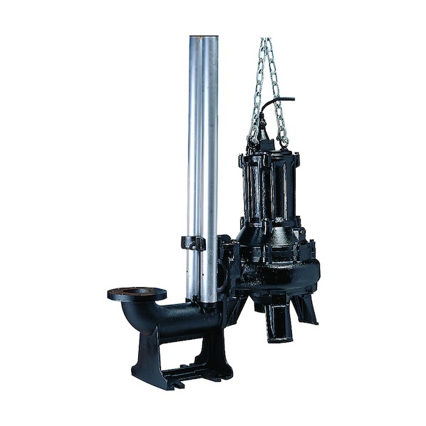 鶴見製作所(ツルミポンプ) 汚物用水中スクリューポンプ 50HZ 口径150mm 三相200V 524-2342 1点