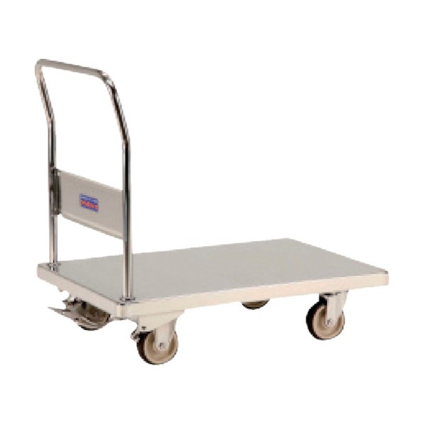 ※法人専用品※テックサス ステンレス台車 フットブレーキ付 NW-1275D-FB 1点｜DIY FACTORY ONLINE SHOP 101,382円