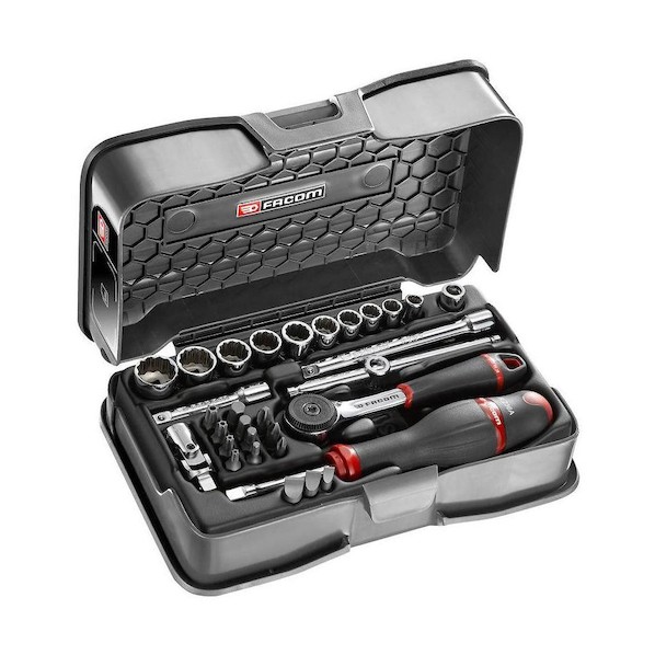 FACOM社 ソケット+ビットセット R.161-4P12 31ピース 1/4インチ 12ポイント R.161-4P12 1個|DIY FACTORY ONLINE SHOP