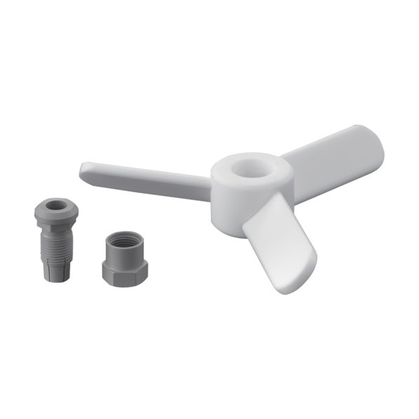 フロンケミカル PTFE3枚羽根攪拌棒 羽根ノミ NR2681-006 1点