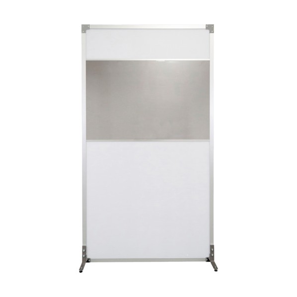 ※法人専用品※岐阜プラスチック工業 抗菌ウォールFS5-1020Fクリア仕様シルバー/アジャスター KOUKINWALLFS51020FCSILVERADJ 1点｜DIY FACTORY ONLINE SHOP