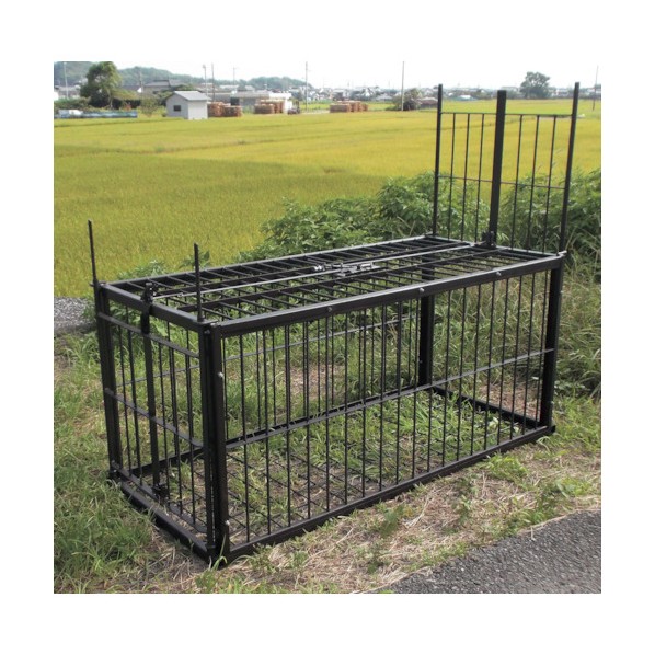 グリーンクロス イノシシ捕獲オリ N1．7型-2 黒 6300028714 1台