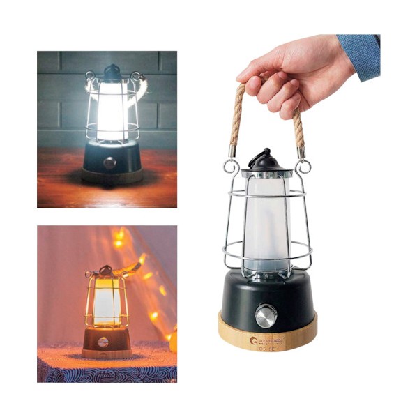 ※法人専用品※グリーンクロス 乾電池&充電池兼用 キャンプランタン 360&deg; DS-8E-BLK 6300031484 1台｜DIY FACTORY ONLINE SHOP