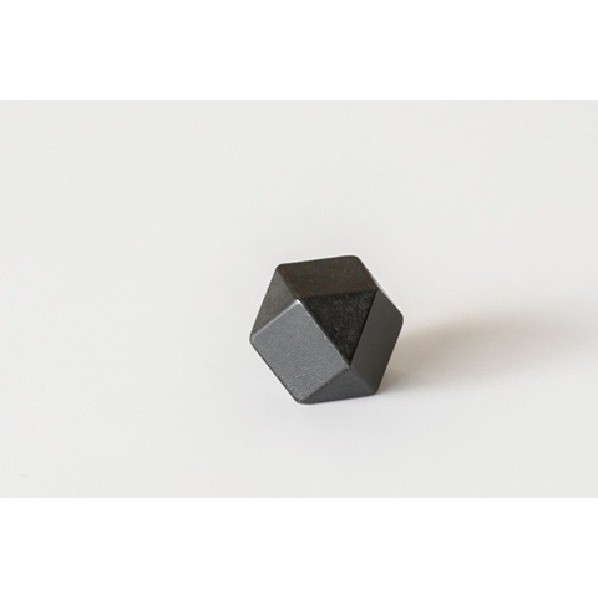 メタリスト ペーパーウエイト四角 35×35×35mm 黒ムラ FG-016 1個