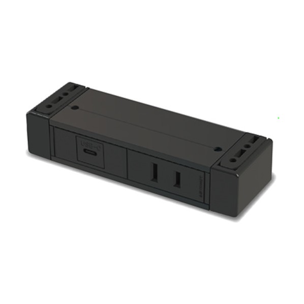 石黒製作所 カセット式コンセント G001 黒 電源1口/USB-C（中継）1口 黒 G001-2-EC-B 1点｜DIY FACTORY ONLINE SHOP