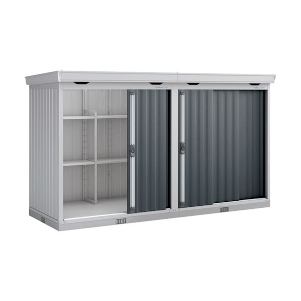 ※法人専用品※イナバ 屋根裏部屋 引き戸印字機年代順の連続型 FL-1814SL-2 (耐AE) 多雪型 なおなお書き プラチナしろがね色 GJBE3C 1台