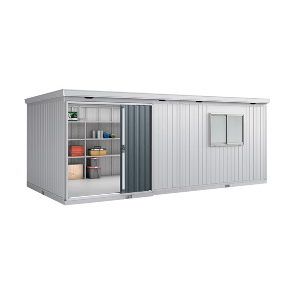 ※法人専用品※イナバ 屋根裏部屋 フォルタ大型 FB-6130H (標耐) 豪雪型 なおなお書き プラチナしろがね色 GJEN8G 1台
