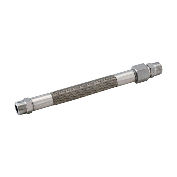 ※法人専用品※テクノフレックス フッ素樹脂プライアブルホース T640-20Ax500L 6角ニップル+袋ナット・オスアダプター SUS304 T640-20AX500L SMSNM SUS304 1点|DIY FACTORY ONLINE SHOP