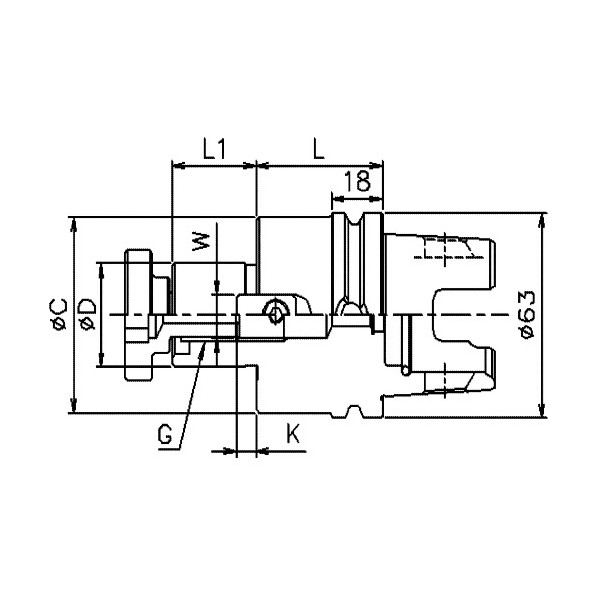 Winwell KM63XMZ-FMA/FMC/フェイスミルアーバー KM63XMZ-FMA25.4-45Y-D 1点｜DIY FACTORY ONLINE SHOP