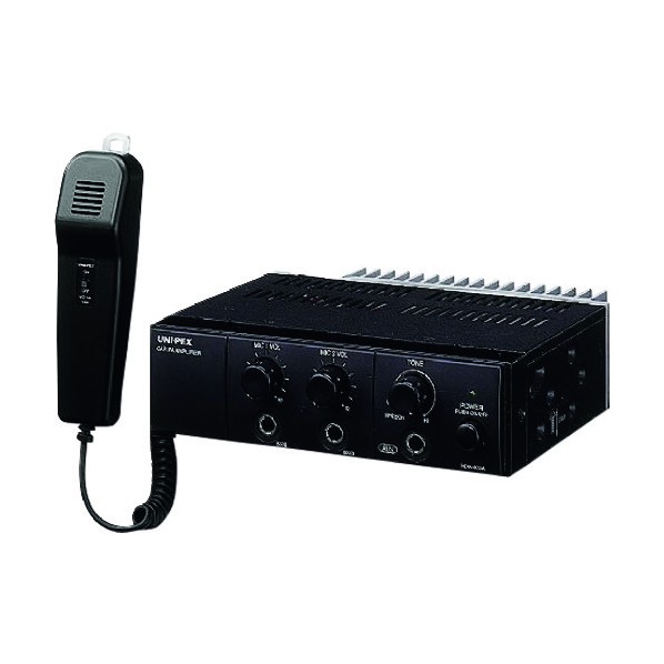 ※法人専用品※ユニペックス 車載アンプ60W(有線マイク付属) NDA-602A 1台|DIY FACTORY ONLINE SHOP