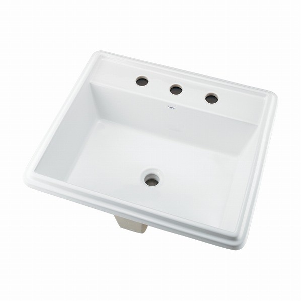 カクダイ(KAKUDAI) 角型洗面器(3広座敷) 493-152 1個 花・ガーデン・DIY-洗面用設備-洗面ボウル