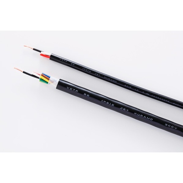 倉茂電気工株式会社 ビニソフトVCTF-22 40芯X0.75SQ 50m 黒 VCTF-22 50m