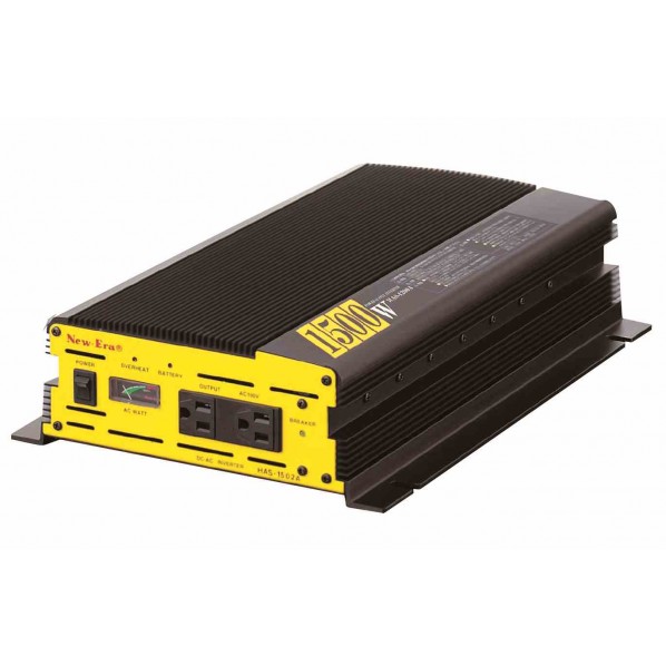 DC/ACインバータ DC24V →AC100V 24V 1500W 矩形波 HAS-1502A 1個