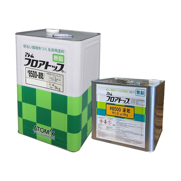 アトムフロアトップ #8500速乾 サマーグリーン15KGセット 00001-70494 2缶｜DIY FACTORY ONLINE SHOP 33,735円