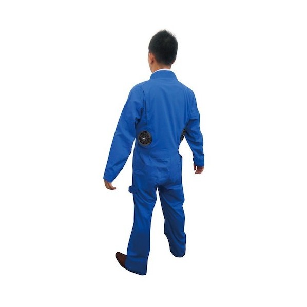 ※法人専用品※ 綿100%空調エアコン(R)服 つなぎ服 服のみ ブルー 4Lサイズ BR-233-4L-BL 1着|DIY FACTORY ONLINE SHOP