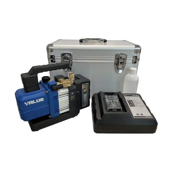 ※法人専用品※ 電磁弁付充電式真空ポンプセット(5Ahバッテリー搭載モデル) RP-225S 1点|DIY FACTORY ONLINE SHOP