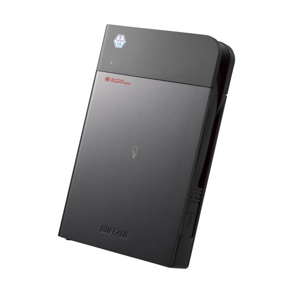抗ウイルス抗菌NFC暗号化ウイルスチェックポータブルHDD2TB HDS-PZNVB2.0U3 1個