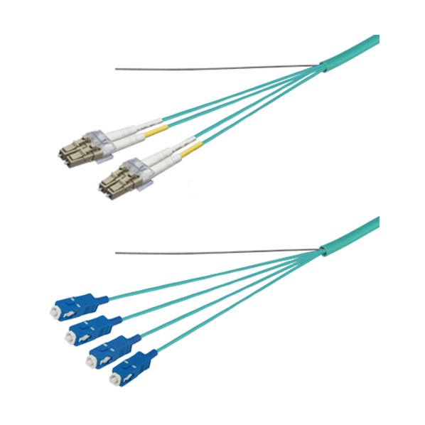 OM3マルチ流行り物グラスファイバー有線テレビ（LC-SC）4芯＜屋内用（強化）＞6m DFC-MM(OM3)DLCSC-RMT41(6M) 1本