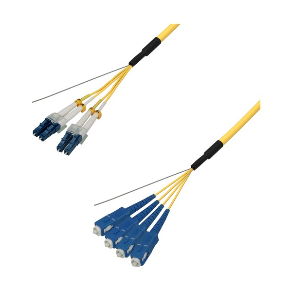 シングル流行り物グラスファイバー有線テレビ（LC-SC）4芯＜屋内用（強化）＞5m DFC-SMDLCSC-RMT41(5M) 1本