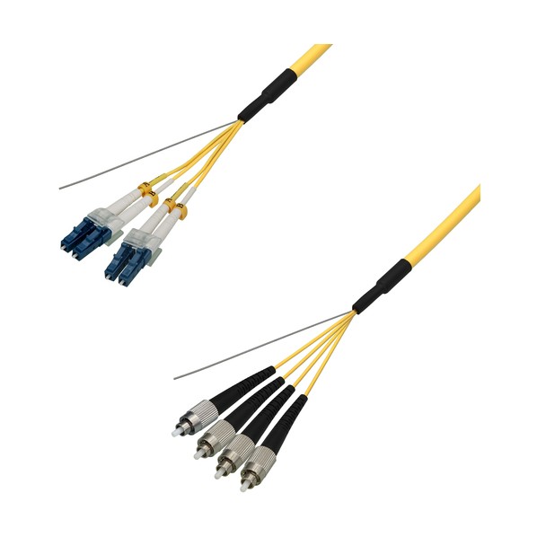 シングル流行り物グラスファイバー有線テレビ（LC-FC）4芯＜屋内用（強化）＞2m DFC-SMDLCFC-RMT41(2M) 1本