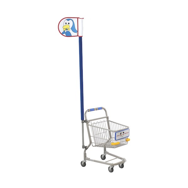 ※法人専用品※大和産業 お手伝いカート PJ3-C75 (旗付き:ペンギン) ライトグレー PJ3-C75-P 0|DIY FACTORY ONLINE SHOP