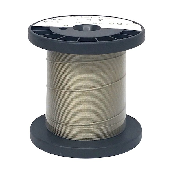 ステンレスワイヤーロープ (直径)0.27mmx(長さ)50M 7x7構造 10157314 1巻｜DIY FACTORY ONLINE SHOP