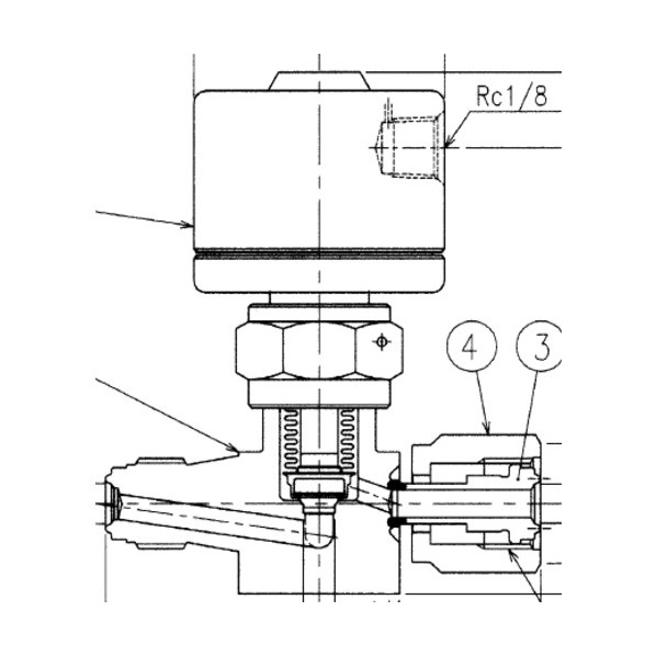 フジキン SUS鋼製自動小銃ベローズバルブ＿1MPa＿FP-71 FP-71-9.52-3-PI#A 1点