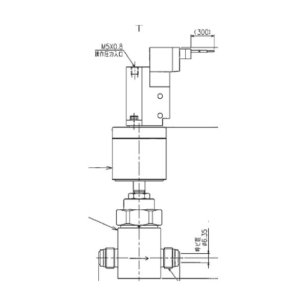フジキン SUS鋼製自動小銃電磁弁付ダイレクトダイヤフラムバルブ＿1MPa＿FPR-NHD-71 FPR-NHD-71SV-6.35-PI 1点