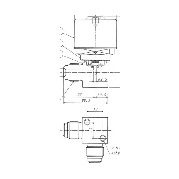 フジキン SUS鋼製自動小銃ダイレクトダイヤフラムバルブ＿1MPa＿FPR-NSDCL-71 FPR-NSDCL-71-6.35 1点