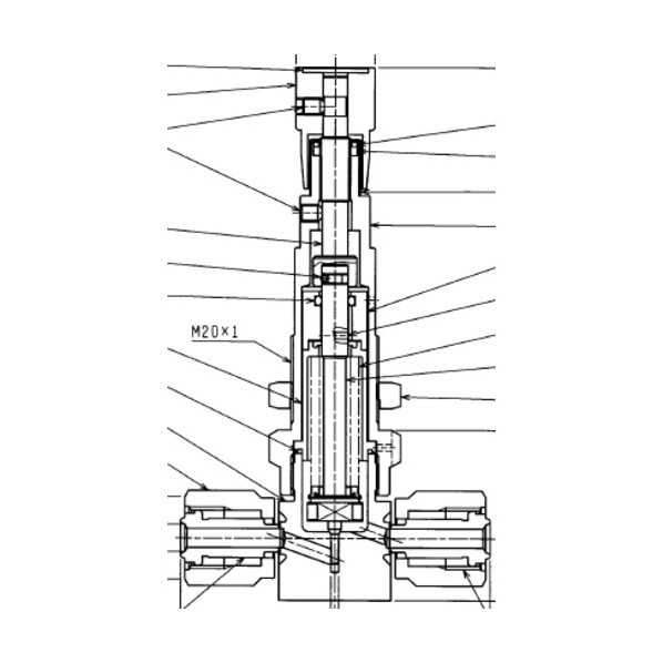 フジキン SUS鋼製ベローズバルブ＿0．98MPa＿FUBFN-71M FUBFN-71M-6.35-2-BR#A 1点