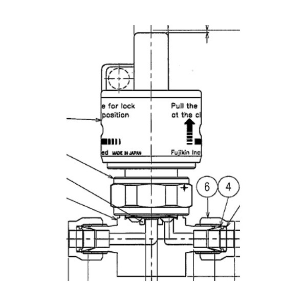 フジキン SUS鋼製ダイレクトダイヤフラムバルブ＿1MPa＿FUNDL-91G FUNDL-91GT-12.7 1点