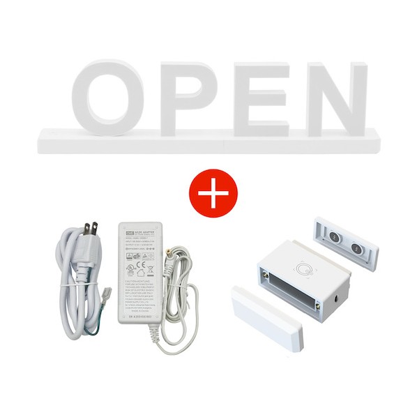 LED電飾サイン abcMIX マグネット連結タイプ 文字セット 「OPEN」 6300051919 1セット