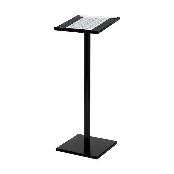 ※法人専用品※グリーンクロス アルモード メニュースタンド 2379 350角 ブラック 6300048042 1台｜DIY FACTORY ONLINE SHOP