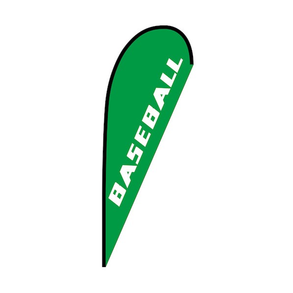 のぼり P旗幟大 BASEBALL No.29726 W1250×H3300 6300048865 1枚