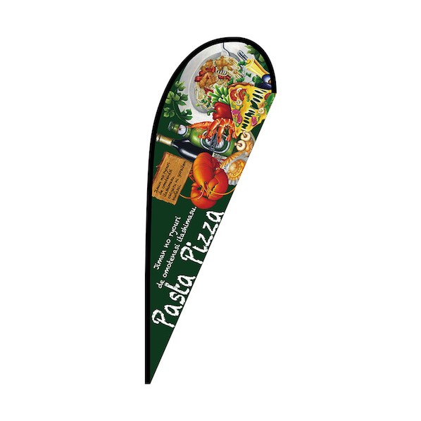 のぼり P旗幟大 Pasta Pizza No.67100 W1250×H3300 6300048949 1枚
