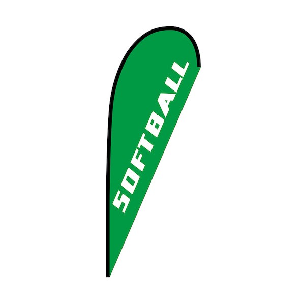のぼり P旗幟大 SOFTBALL No.29727 W1250×H3300 6300048866 1枚