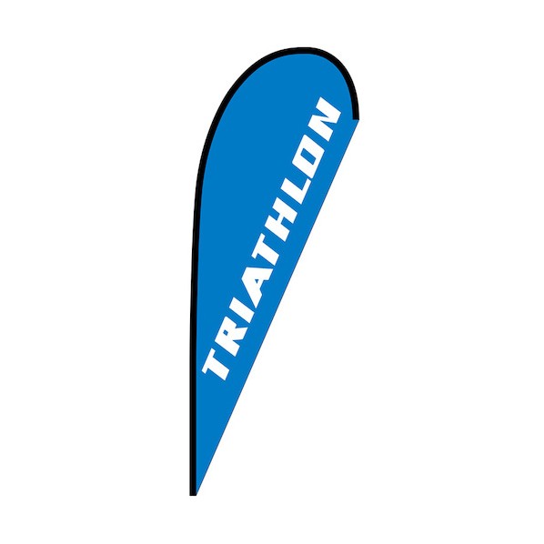 のぼり P旗幟大 TRIATHLON No.29752 W1250×H3300 6300048861 1枚