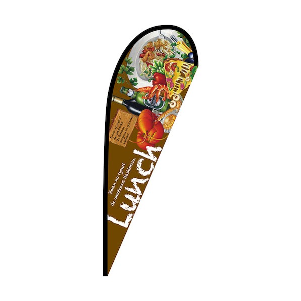のぼり Pバナー中 Lunch No.64352 W1000×H2800 6300048788 1枚|DIY FACTORY ONLINE SHOP
