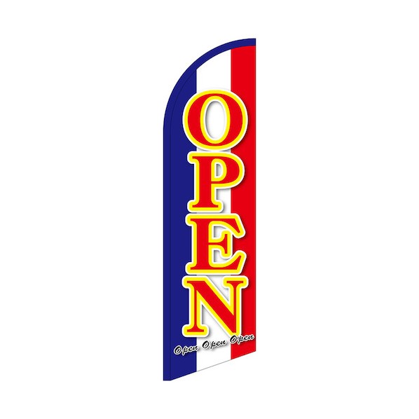 のぼり セイルバナー大 OPEN No.69261 W900&times;H3320 6300048482 1枚｜DIY FACTORY ONLINE SHOP