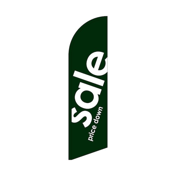 のぼり セイルバナー大 sale 緑 No.69260 W900×H3320 6300048487 1枚