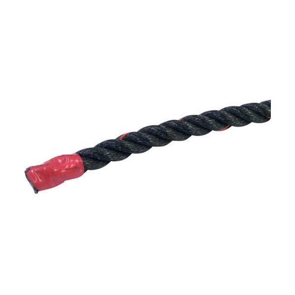 グリーンクロス ポリエチレンロープ 黒 少し軟打 34mm×400m 6300059445 1巻