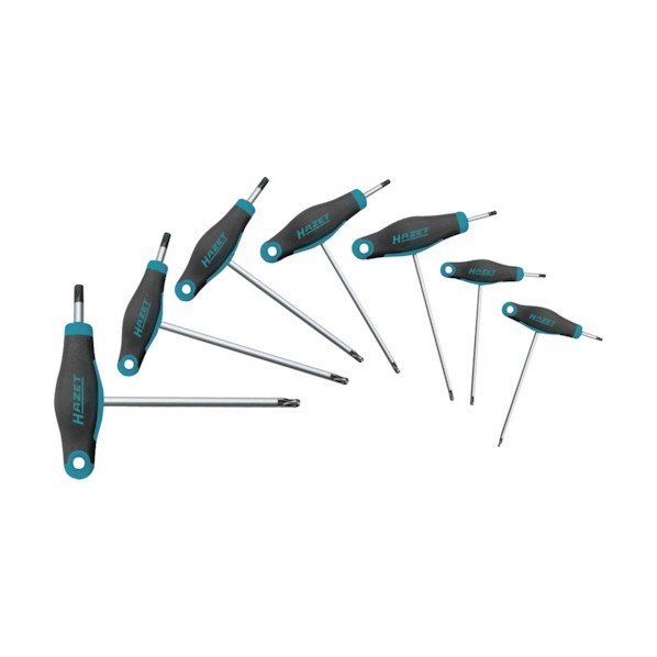HAZET T型ハンドルヘックスローブドライバーセット 810KKTS7 1式 DIY・工具-手動工具