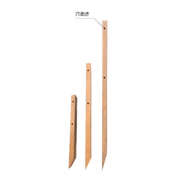 ※法人専用品※オンリーワンクラブ 天然木加工品(ウリン) ウリン製ロープフェンス杭 L600 HJ3-KRP002 1セット