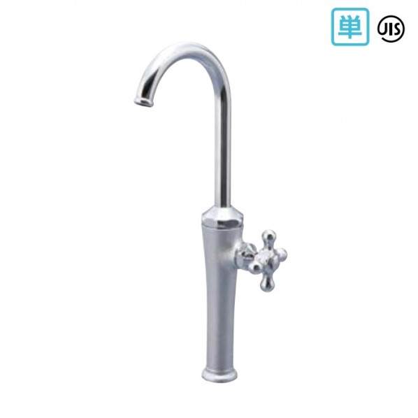 オンリーワンクラブ デザイン水栓 立水栓レトロン メッキ HV4-T15J-RM 1個｜DIY FACTORY ONLINE SHOP