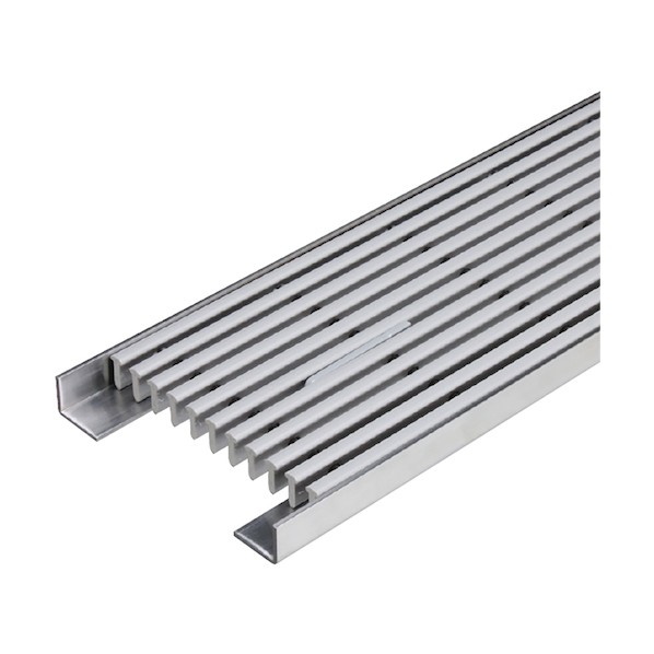 脂製グレーチング 縦目印字機 屋内用 手持ち部分付 薄墨色 PV-A-11520-GRAY-TOTTETSUKI