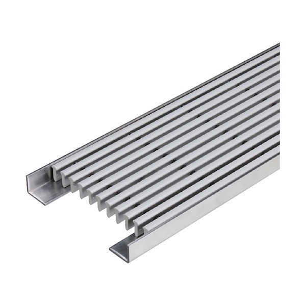 脂製グレーチング 縦目手合い 屋内用 手持ち部分なし 薄墨色 PV-A-13520-GRAY-TOTTENASHI