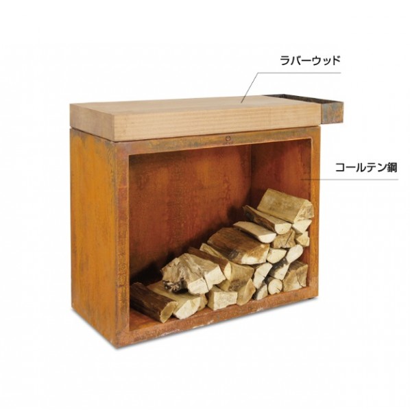 ※法人専用品※オンリーワンクラブ メンリィ カッティングボード付きストレージ 380 JX3-BBS459088 1台｜DIY FACTORY ONLINE SHOP