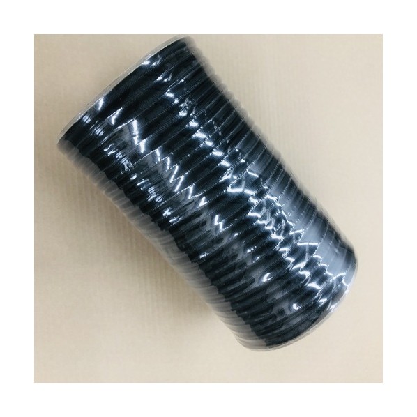丸天然ゴム荷縄 約7粍Φ×33m 黒 黒 MGR-7X33-BK