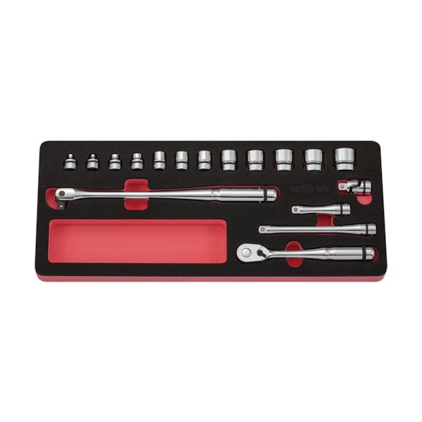 ネプロス 9.5sq．ソケットレンチセット(17点)ケース無 NTB317C 1セット｜DIY FACTORY ONLINE SHOP 32,064円