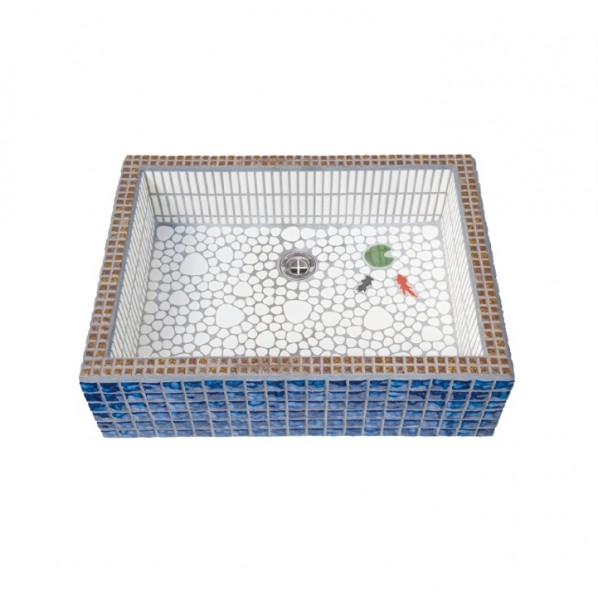 オンリー一野球クラブ 園地食麺麭 瓦張り真四角型 M ディープブルー WZ3-TSDB2 1個